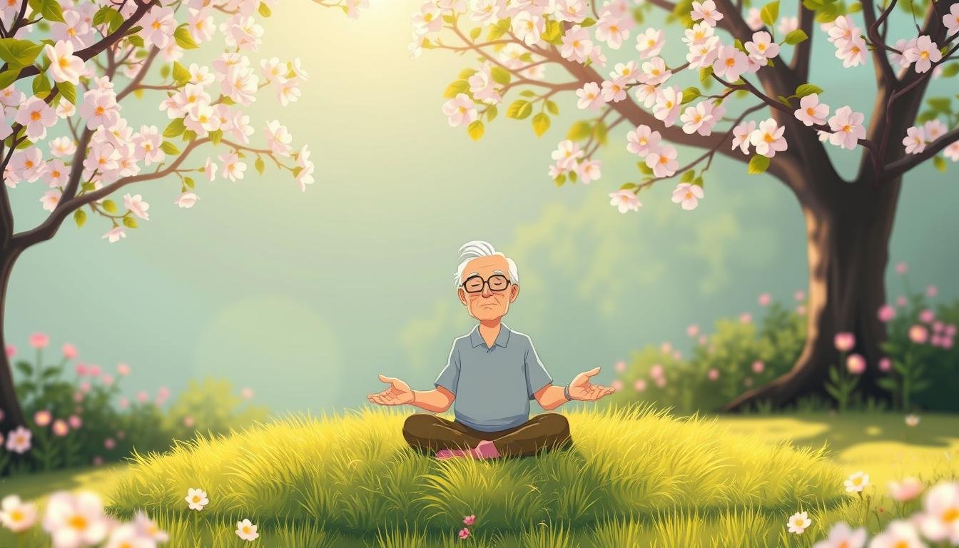 meditation, seniors, aging